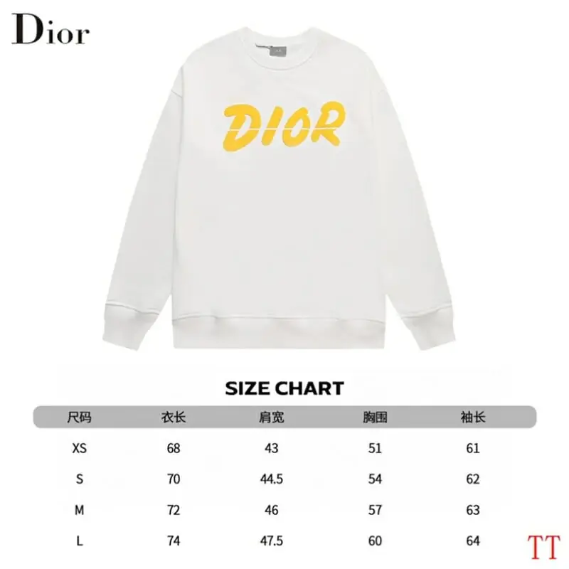 christian dior sweatshirt manches longues pour unisexe s_12642973